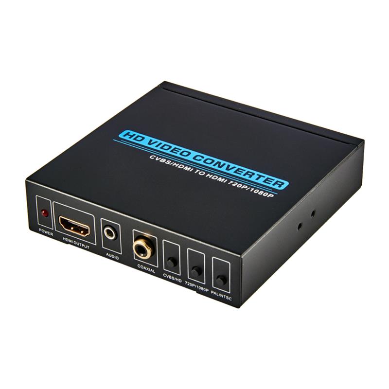 SCALER UP CONVERTITORE AV / CVBS + HDMI A HDMI (720P / 1080P)