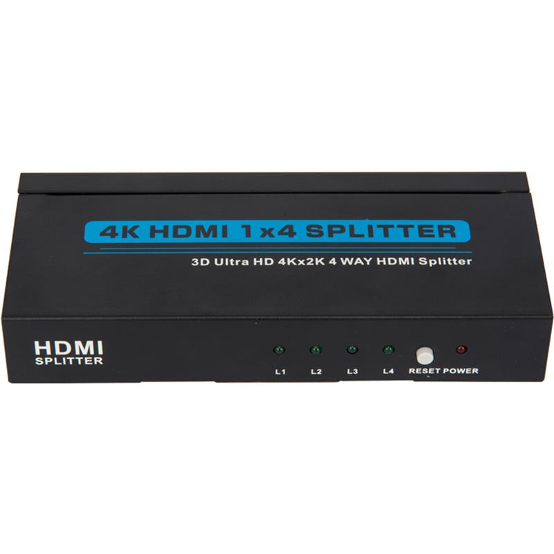 Supporto 4K 4 porte HDMI 1x4 Splitter 3D Ultra HD 4Kx2K / 30Hz