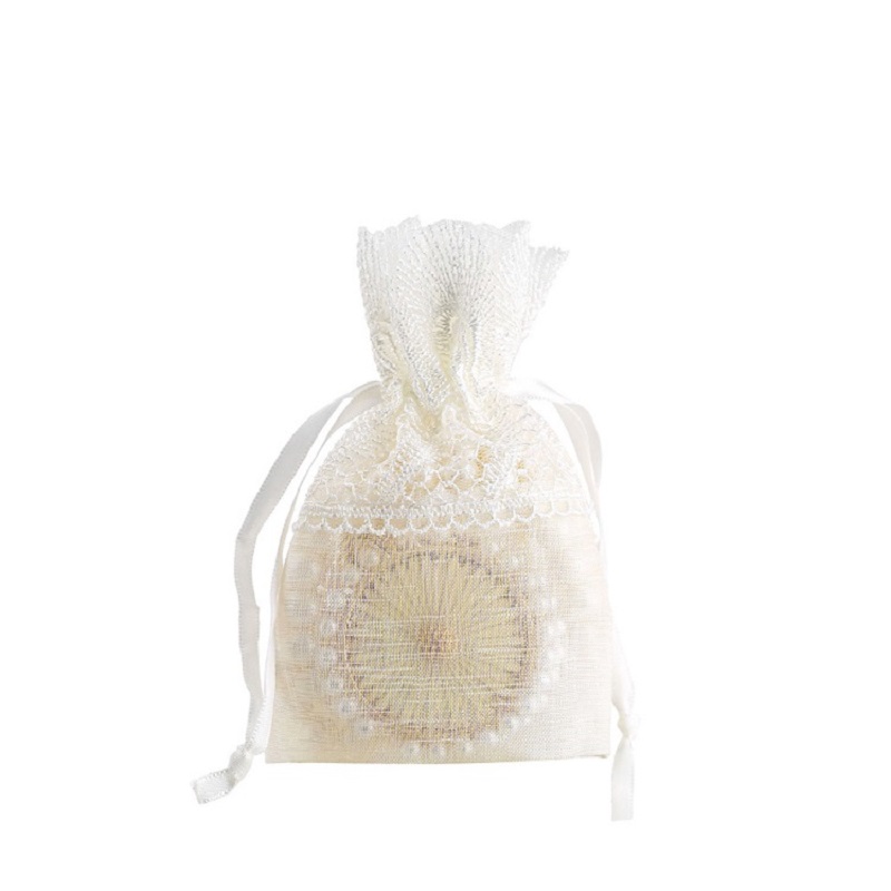 SGS55 Mini Sacchetti regalo di nozze Gioielli Confezionamento di caramelle Borsa con coulisse Sacchetti trasparenti Logo personalizzato
