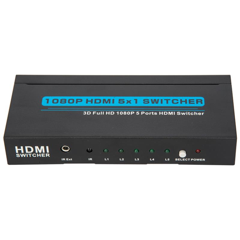 V1.3 Supporto per switcher HDMI 5x1 3D Full HD 1080P