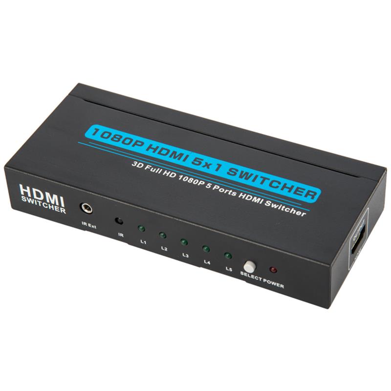 V1.3 Supporto per switcher HDMI 5x1 3D Full HD 1080P