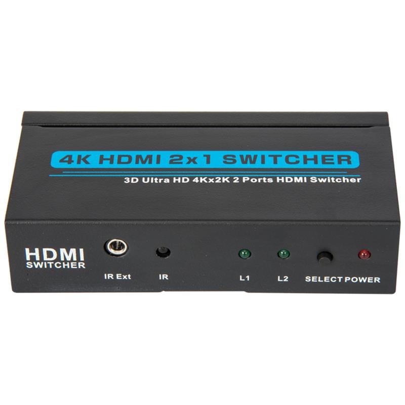 V1.4 4K / 30Hz Switcher HDMI 2x1 Supporto 3D Ultra HD 4K * 2K / 30Hz