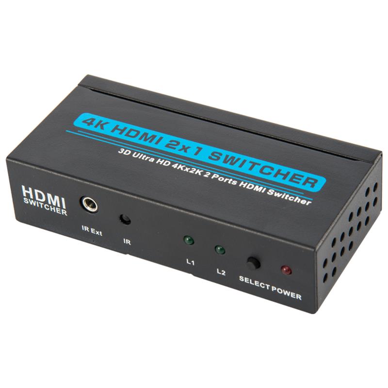 V1.4 4K / 30Hz Switcher HDMI 2x1 Supporto 3D Ultra HD 4K * 2K / 30Hz