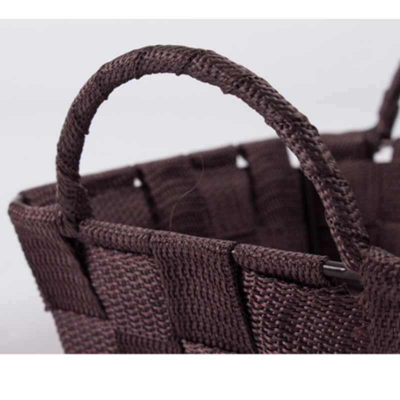 Cesto realizzato a mano in tessuto polipropilene