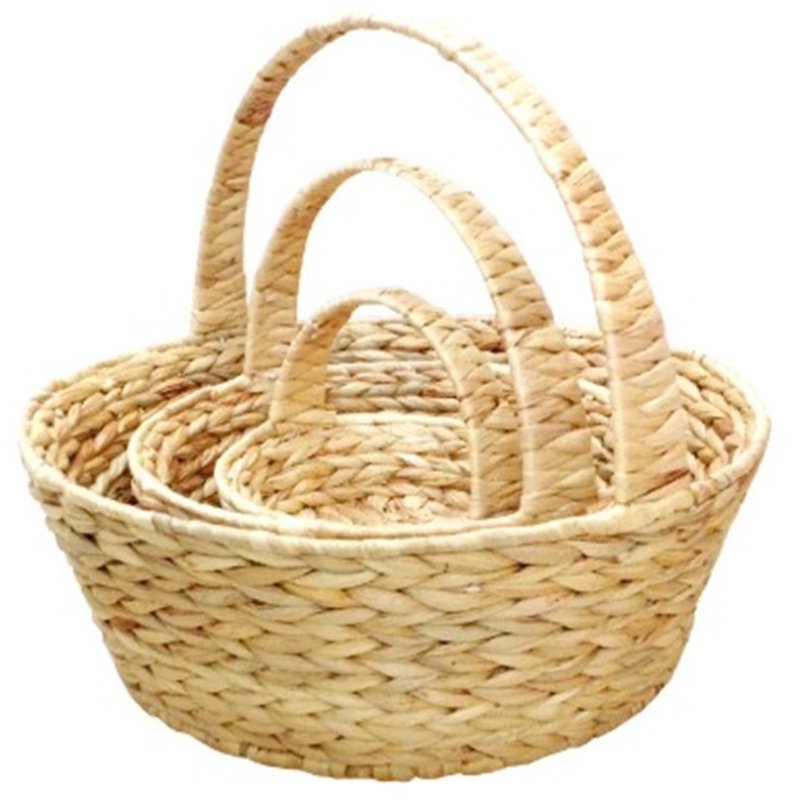 Cesto di giacinto d'acqua con manico