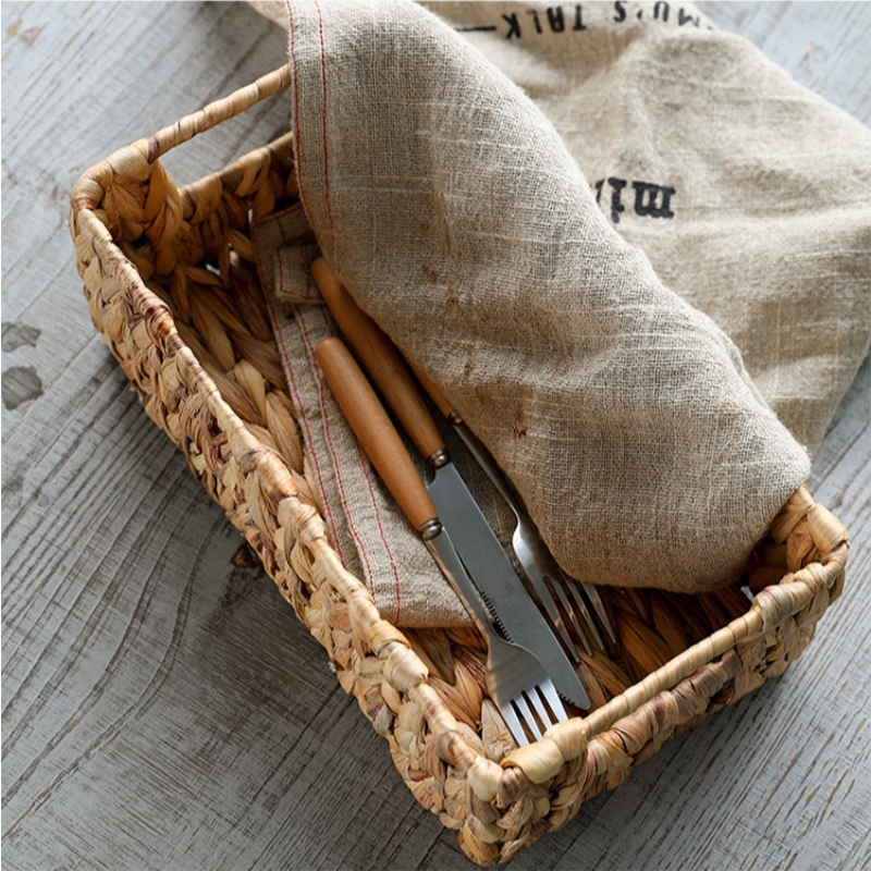 set di 3 cestini di giacinto d'acqua