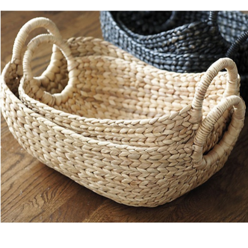 Vassoio di servizio tessuto ovale