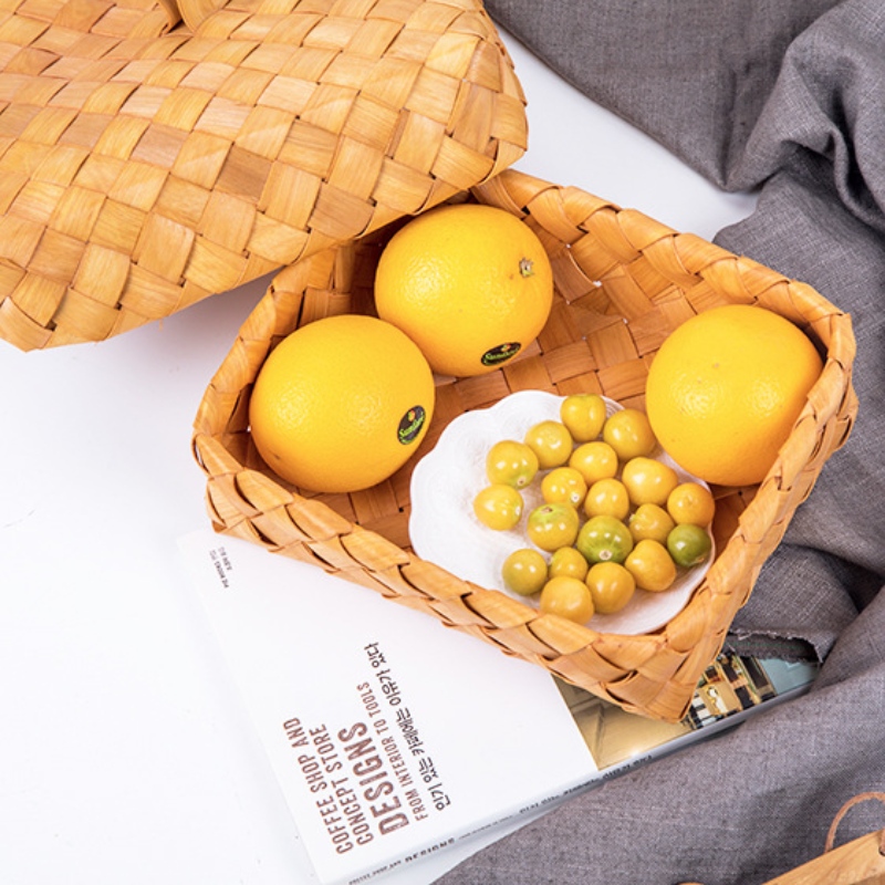 Cestino di legno Woven