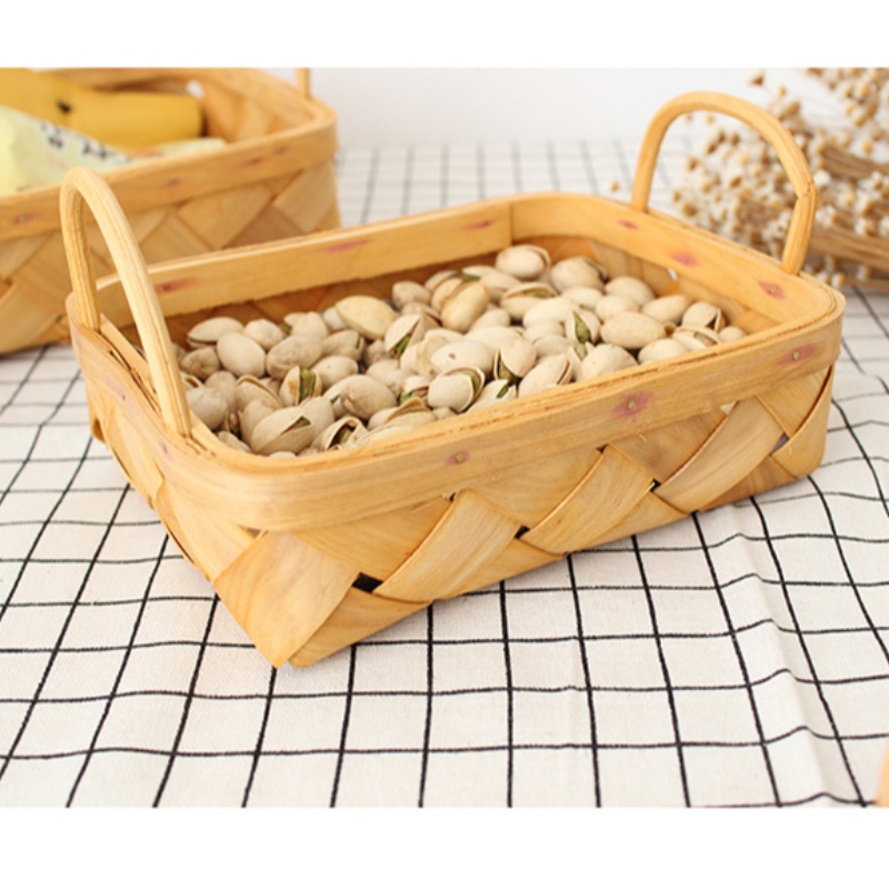 Home Decor Tray in legno con manico