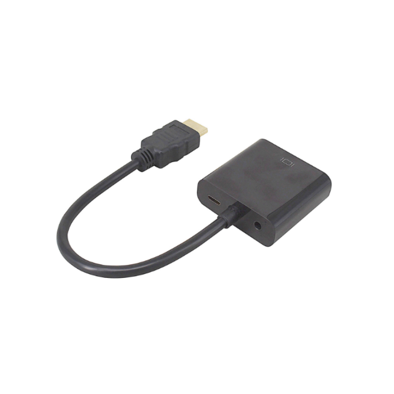 1080P HDMI a VGA 15cm Cable con audio 3.5mm, Micro USB per ricarica