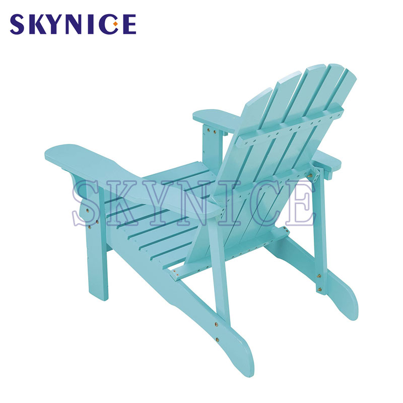 Custom Solid Wood Outdoor Patio Garden Lounge Adirondack Chair