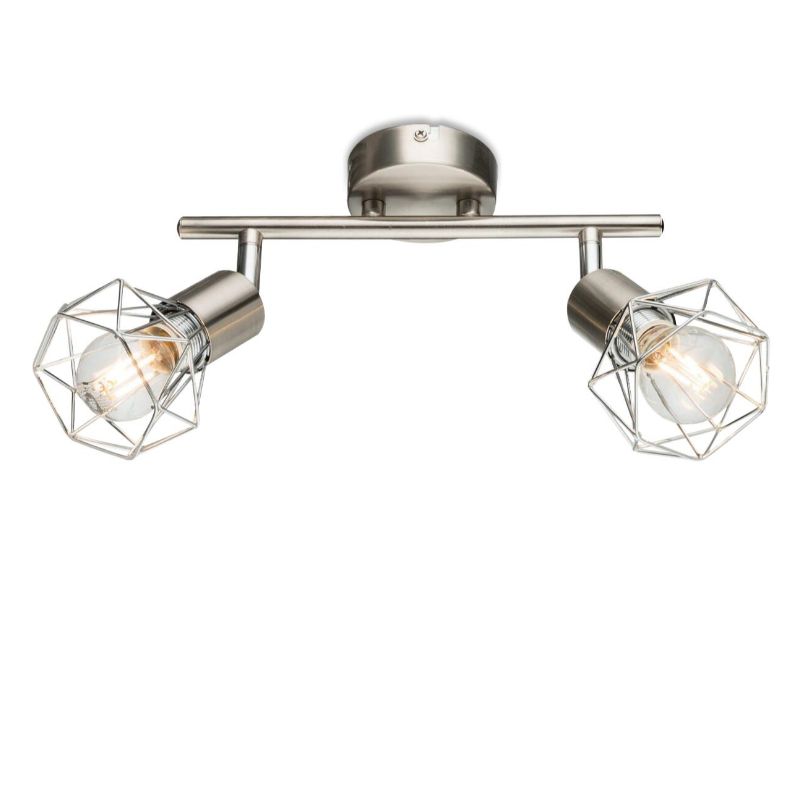 Spot-2 con paralume reticolato in metallo
