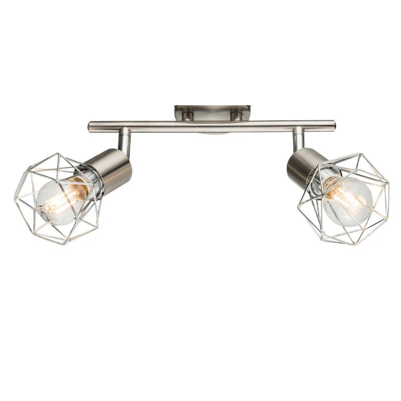 Spot-2 con paralume reticolato in metallo