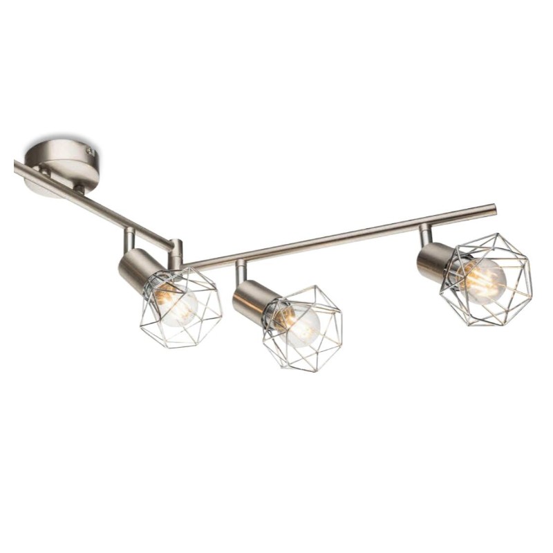 Spot-6 con paralume reticolato in metallo