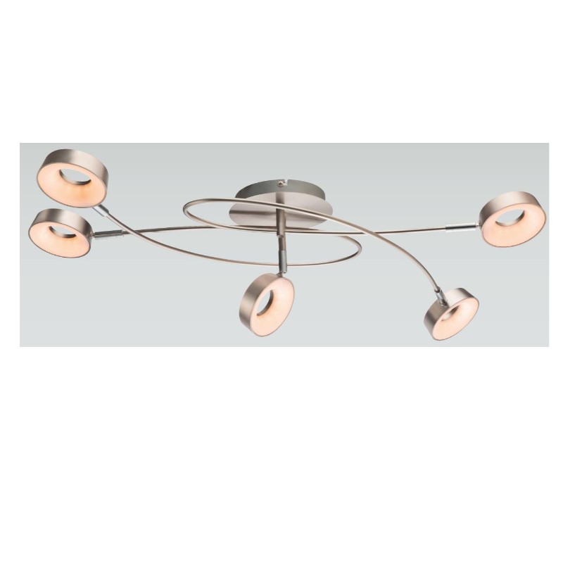 Luce spot-5 ad alta tensione LED, con ombra di plastica in cerchio