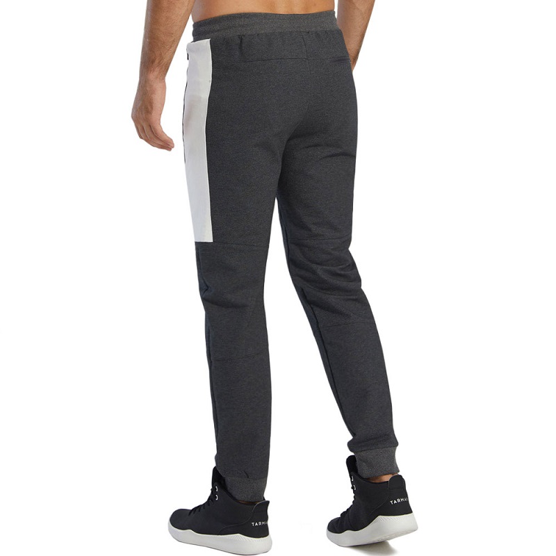 Uomini's Joggers Gym Elastic Close Bottom Workout Athletic Pants con Zipper Pockets