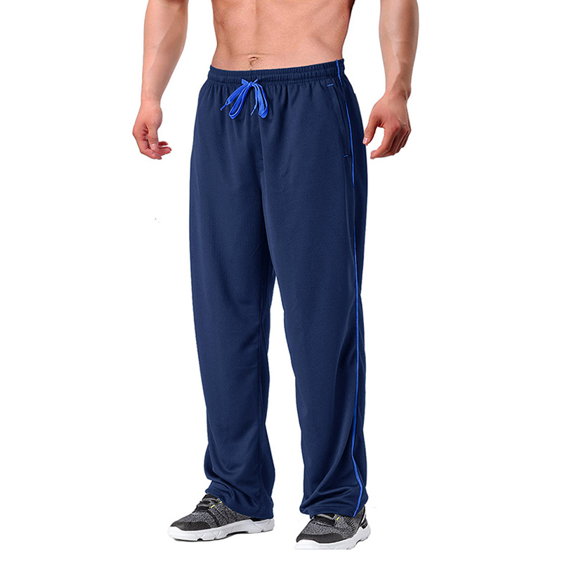 Pantaloni da club da uomo traspiranti estivi in ​​100% poliestere elastico in vita casual