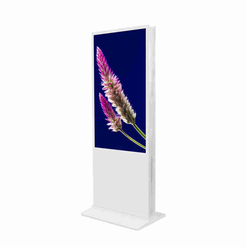 43 pollice Pavimento Upstanding Double Sided Digital Signage kiosk Advertising Player Billboard per shopping mall, chain store and bank lobby