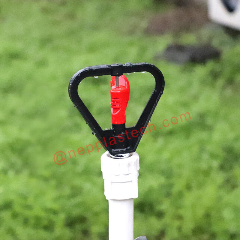 Testa di irrigatore a rotazione automatica per irrigazione a rotazione a forma di farfalla da 1\/2 pollice a frutteto e giardino