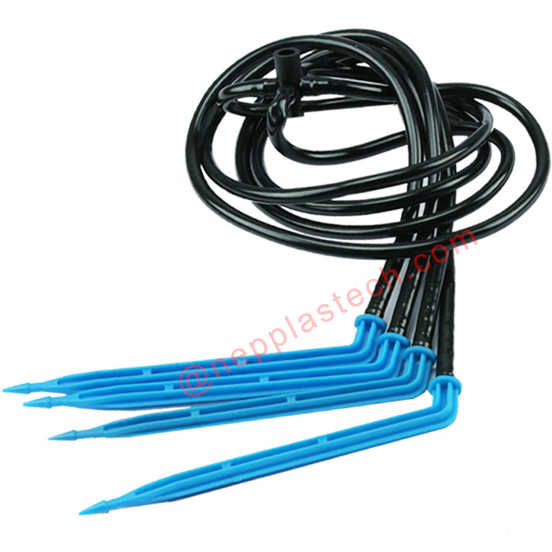 frutteto Piantare irrigatori micro spray irrigazione palo in linea gocciolatori freccia per vaso di fiori