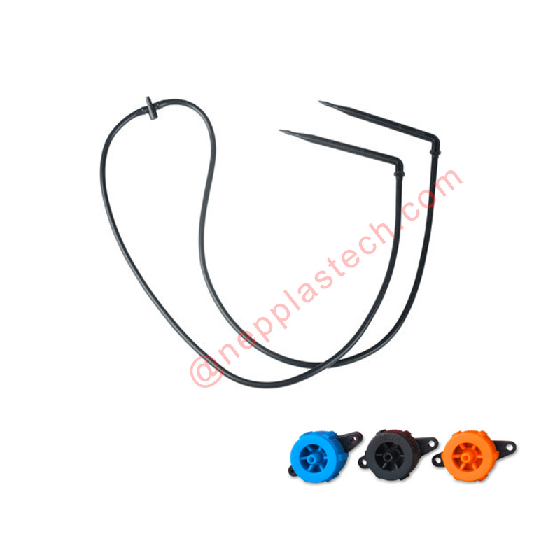 frutteto Piantare irrigatori micro spray irrigazione palo in linea gocciolatori freccia per vaso di fiori