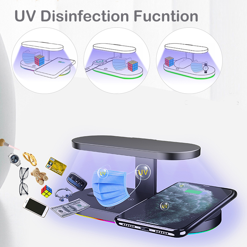 Sterilizzatore UV e caricabatterie wireless