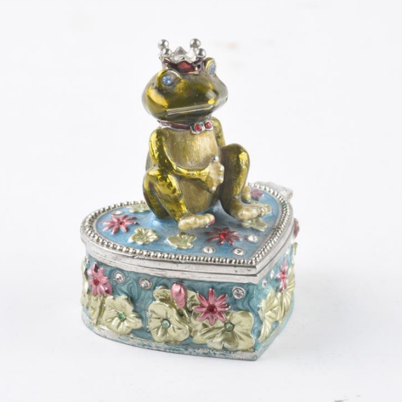 Fabbrica di fonti European Frog Prince Metal Box di gioielli moderna scatola di gioielli