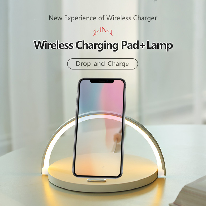 Caricabatterie wireless per porta cellulare con lampada a LED S21