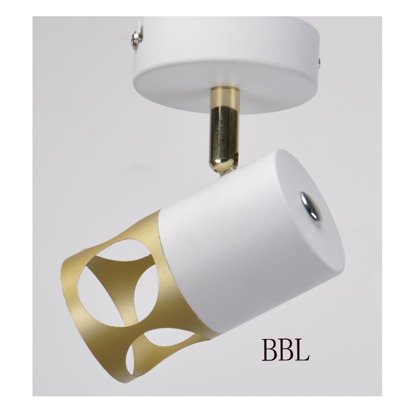 Moderno spot light-1 con bianco + oro metallo ombra, può regolare la direzione