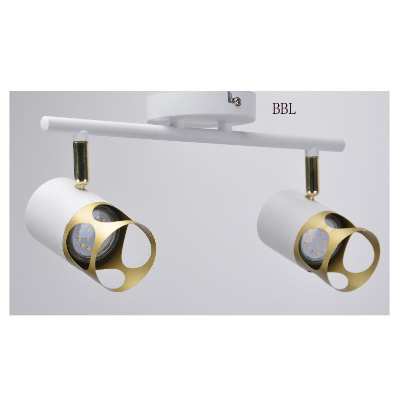 Moderno spot light-2 con bianco + oro metallo ombra, può regolare la direzione