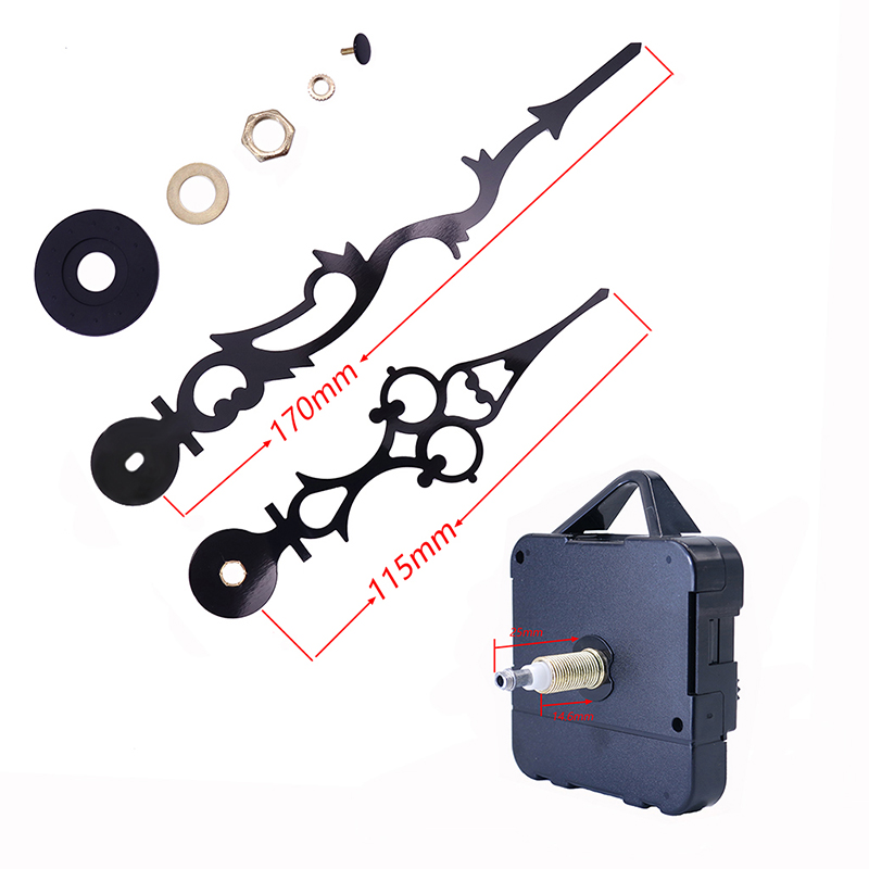 movimento dell'orologio da parete con albero a coppia grande I da 15 mm all'ingrosso con lancette