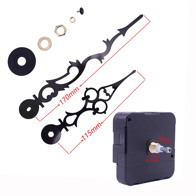 movimento dell'orologio da parete con albero a coppia grande I da 15 mm all'ingrosso con lancette