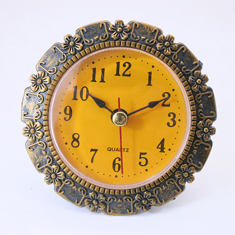 Diametro 80MM Plum Antique Orologio da parete con inserto