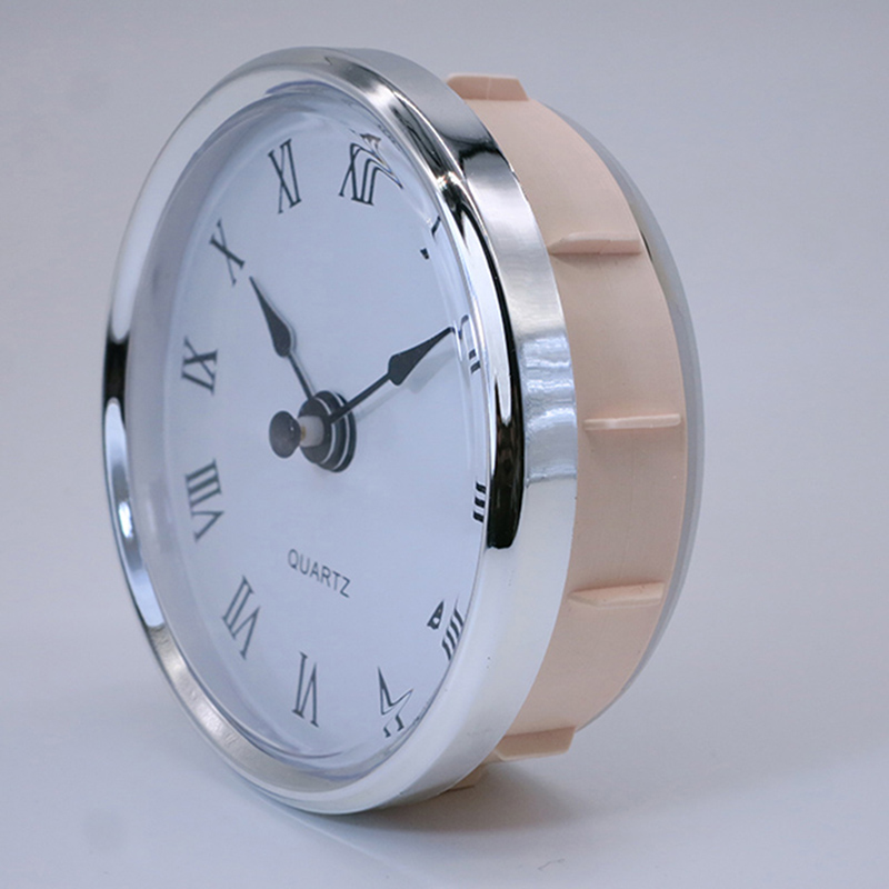 Diametro 80mm colore d'argento studio camera orologio da parete inserto