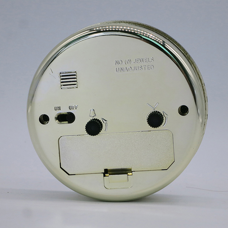 89mm diametro dell'orologio d'allarme dorato inserto