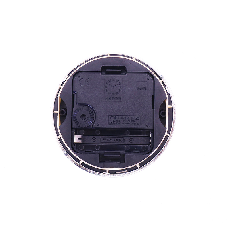 Diametro 90mm argento inferiore arabo orologio a muro inserto