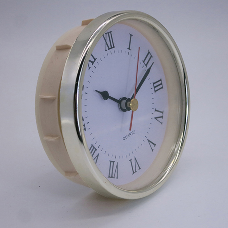 Diametro 102mm di fondo bianco oro oro dell'orologio da parete