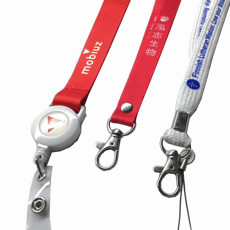 Vendita diretto stabilimento su misura di lanyard all'ingrosso di poliestere lanyard di trasferimento a caldo planyard facile da tirare il logo di espansione della fibbia di Lanyard stampabile