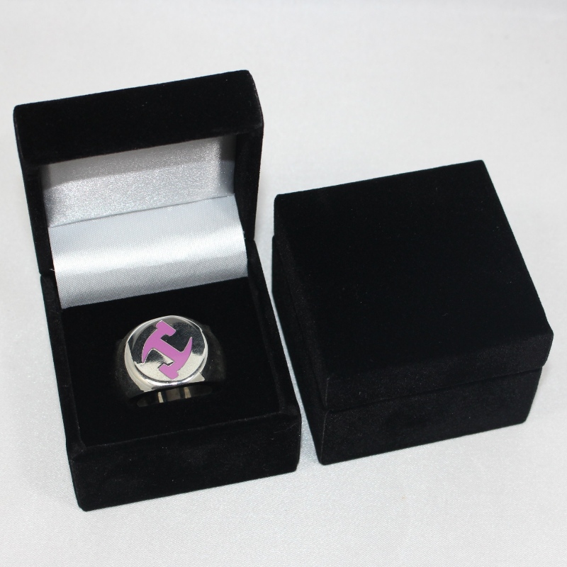 Articolo scatola di flanella quadrata V-08 per monete diametro 25-38 mm, badge, anello grande, ecc. Mm. 60 * 60 * 48, pesi circa 63g