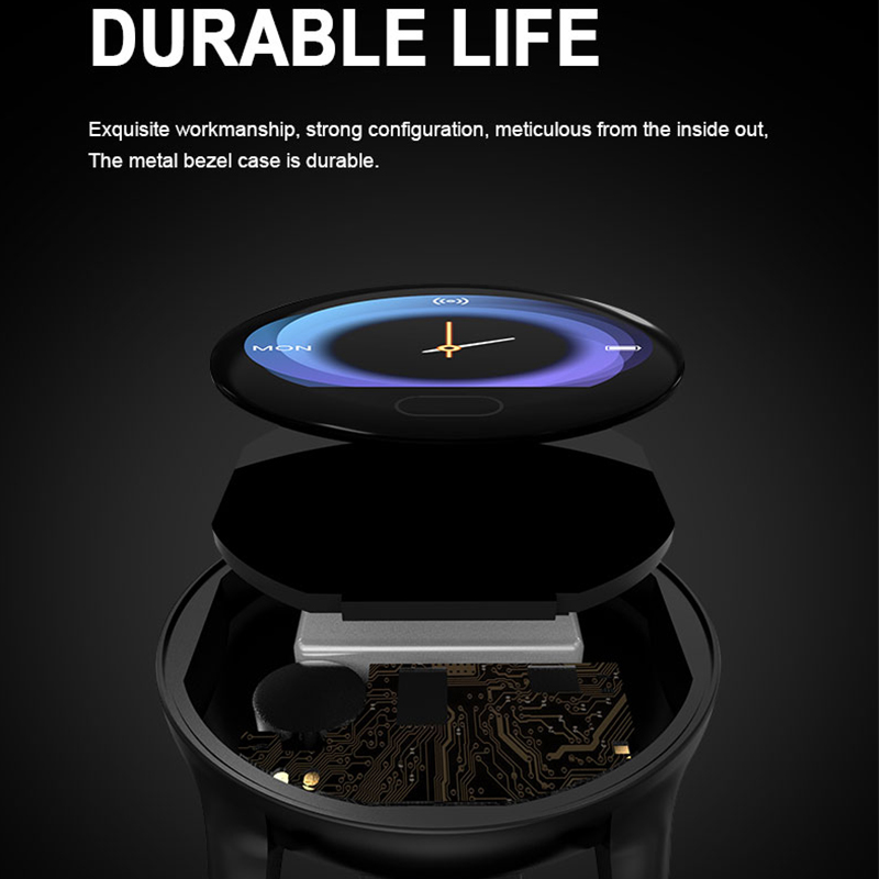 Smart watch applle bracelet K9 (JYDA6135) Rilevazione della frequenza cardiaca l Alza la mano per illuminare lo schermo Supporto per il nome Bluetooth