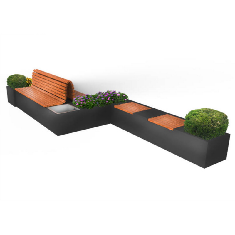 Fasion Design Funzioni intelligenti Produttore professionale Solar Outdoor Smart Bench