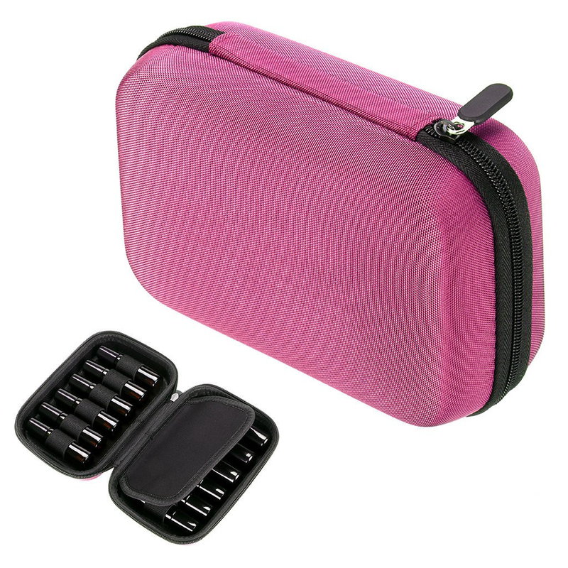 12 griglia sacchetto di olio essenziale di essenza bottiglia di olio sacchetto di immagazzinaggio cerniera scatola di immagazzinaggio portatile olio essenziale scatola di immagazzinaggio