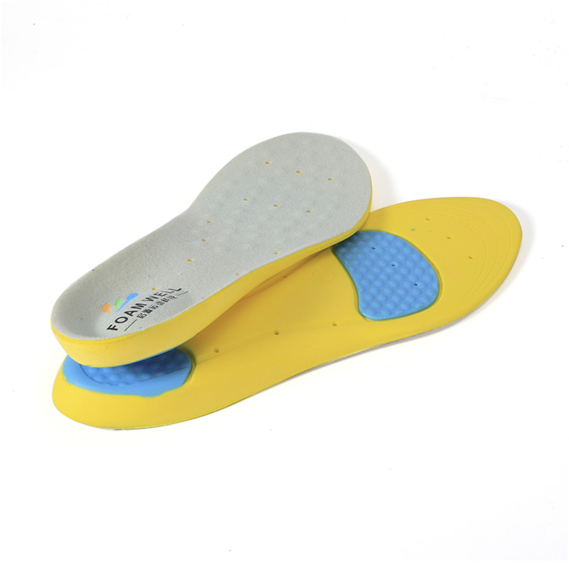 Arch Support Running Gel Silicone Shock Absorbimento Cushion Insole per scarpe