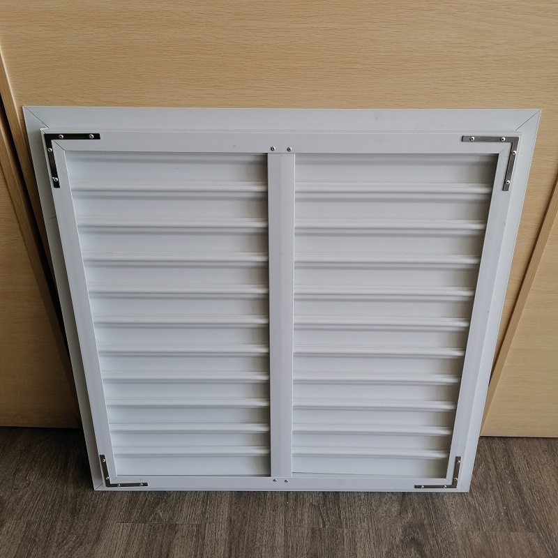 PVC persiane persiane per ventilatore di scarico in acciaio inossidabile