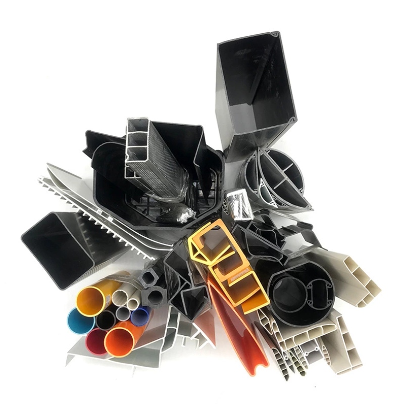 Costruzione personalizzata non standard Profilo di plastica Pvc estruso a basso prezzo per materiali da costruzione