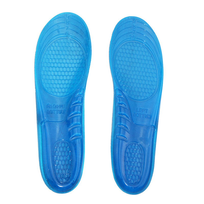 Non slip sport sostegno arco comfort gel silicone pu foam insole per alleviare il dolore della Feet Care
