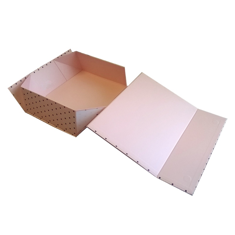 Pink Collassible Box con cassetta di stoccaggio resistente a chiusura magnetica