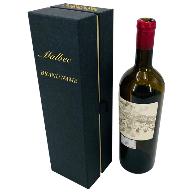 Scatola di imballaggio per vino personalizzata di lusso con interno in EVA nera