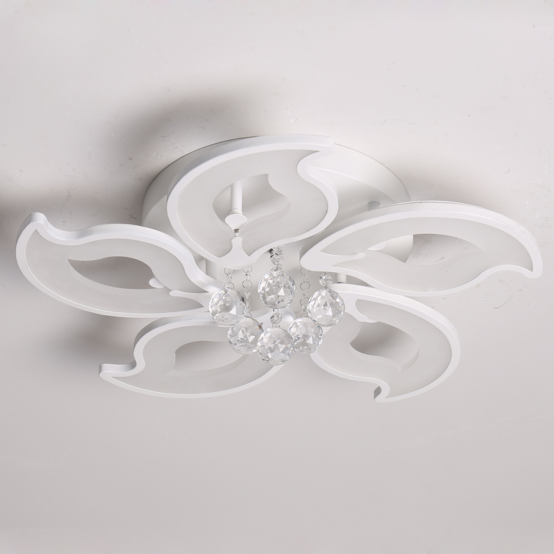 Plafoniera LED Lampadario in cristallo a forma di fiore con 5/8/15 teste
