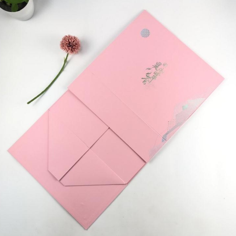 Cassetta di confezionamento personalizzata, stampaggio a caldo rosa, penna d'oro, inchiostro, carta, inchiostratura, reliquie culturali scatola di carta, scatola di carta pieghevole a conchiglia, scatola di confezionamento regalo